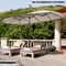 Costway 15FT Patio Double-Sided Umbrella Crank Outdoor Garden Market Sun Shade Red\Blue\Coffee\Beige\Navy\Orange\Turquoise